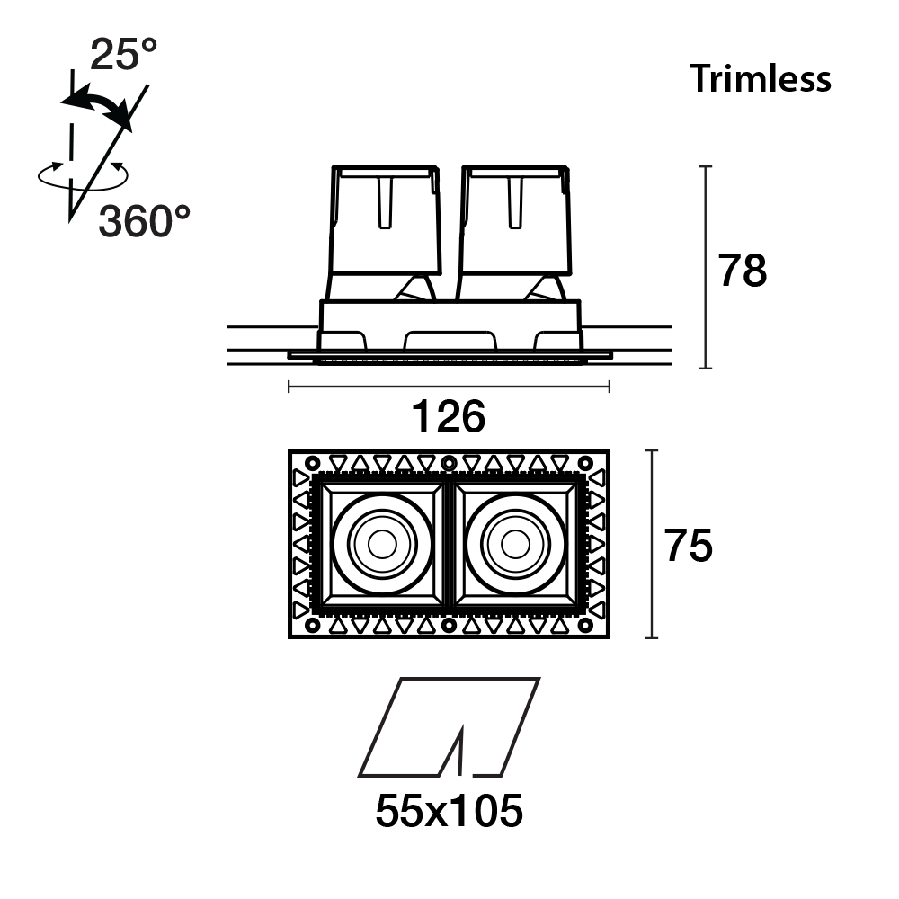 Adapt II 55 Adj. Square Twin - Image 3